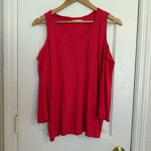 Sunnyside Women's Red Top Pima Cotton Medium